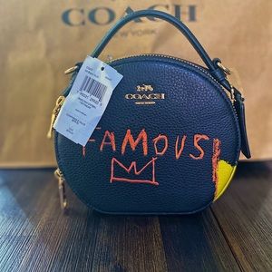 Coach X Jean Michel Basquiat Canteen Crossbody Gold/Black Multi